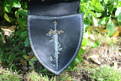 Leather Shield Bag