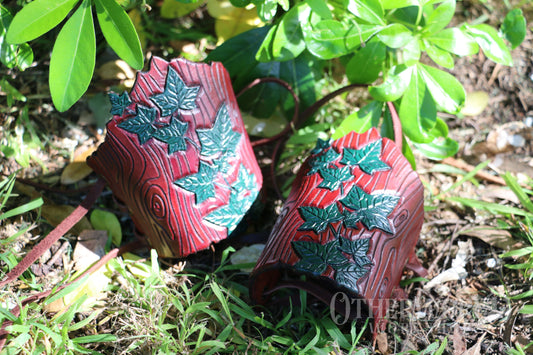 Leather Druid Wrist Cuffs
