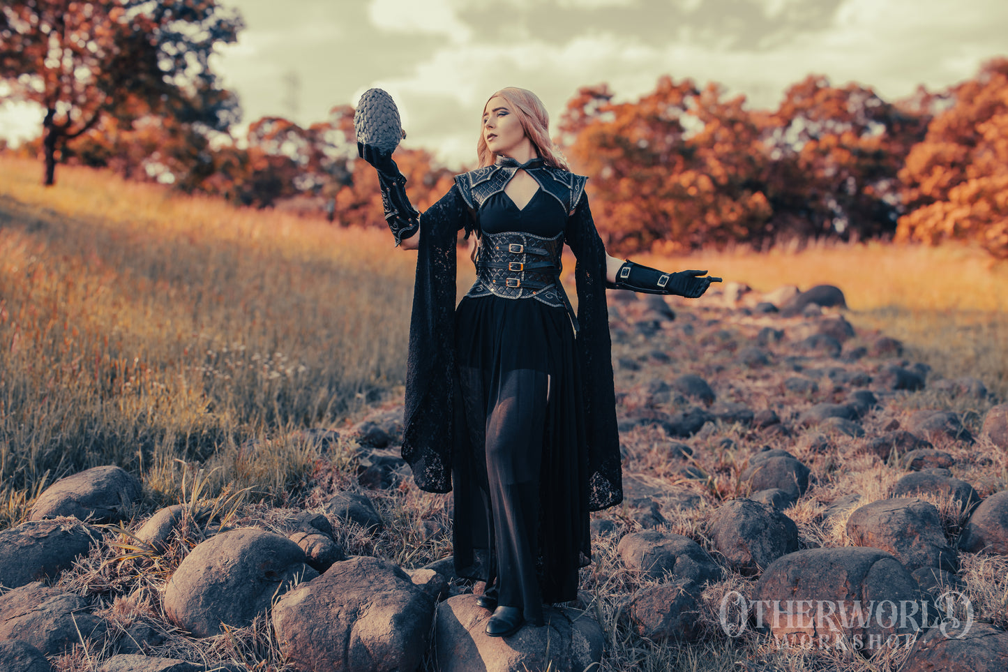 Leather Dragonscale Shoulder Mantle | *Preorder*
