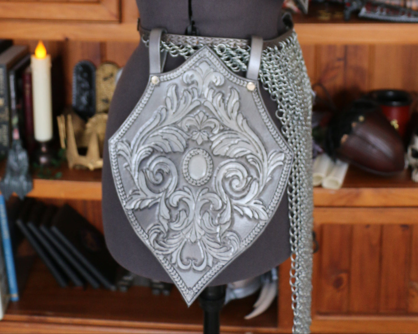 Leather Baroque Tassets Set