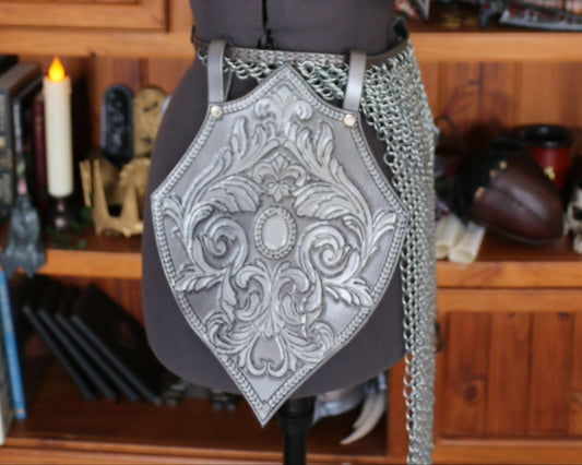 Leather Baroque Tassets Set