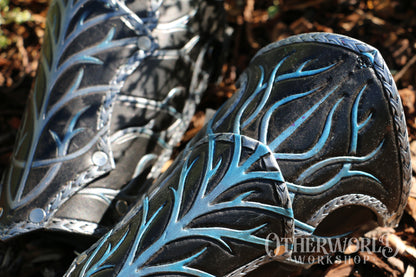 Leather Necromancer Bracers Set