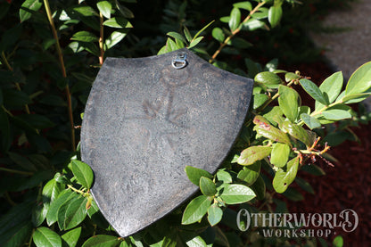 Leather Shield Hanging Art | Small