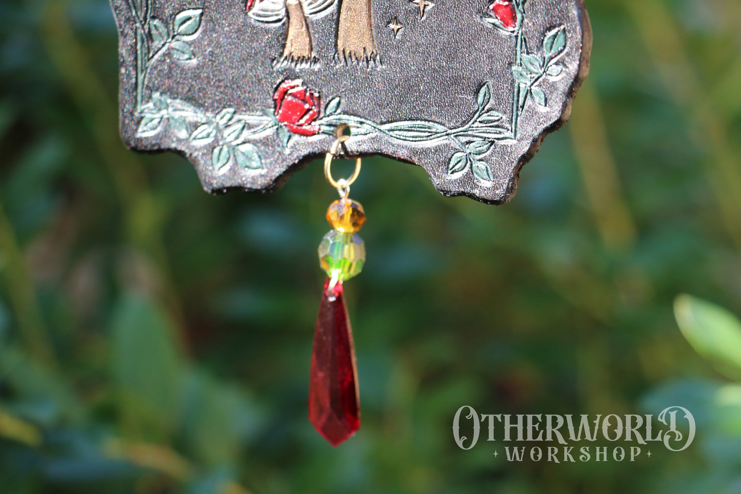 Leather 'Once upon a Time' Hanging Art
