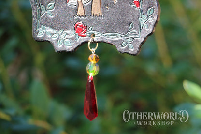 Leather 'Once upon a Time' Hanging Art