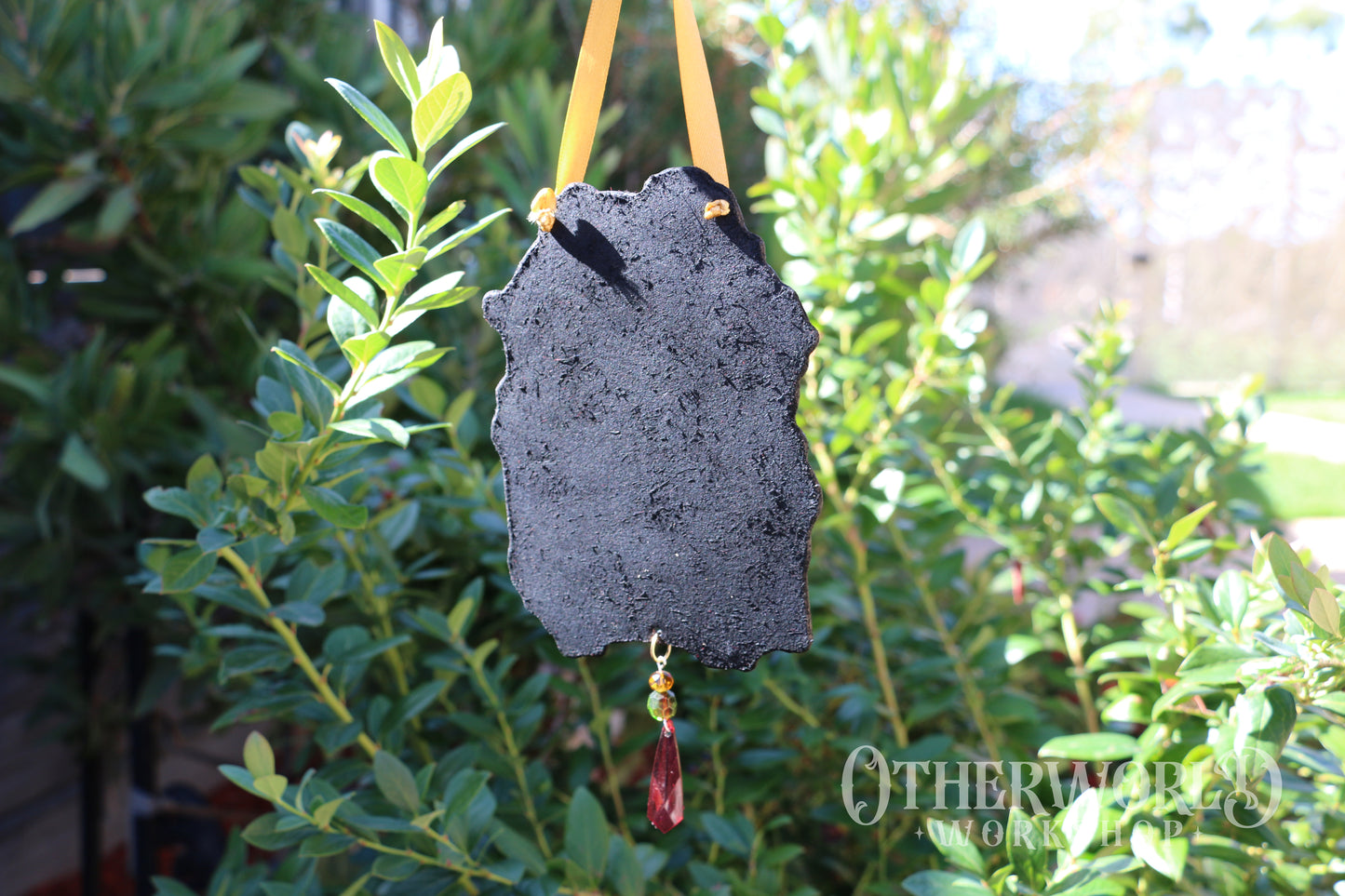 Leather 'Once upon a Time' Hanging Art