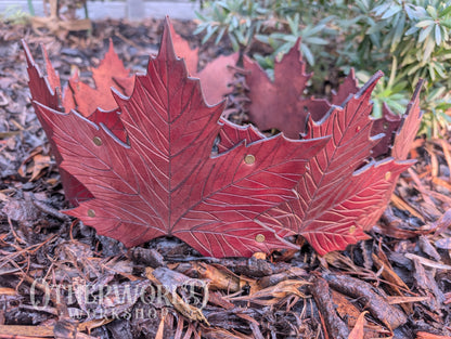 Leather Maple Leaf Belt
