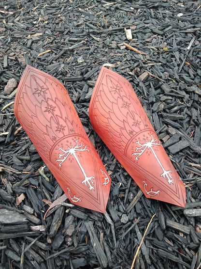 Leather Elven Ranger Bracer Set
