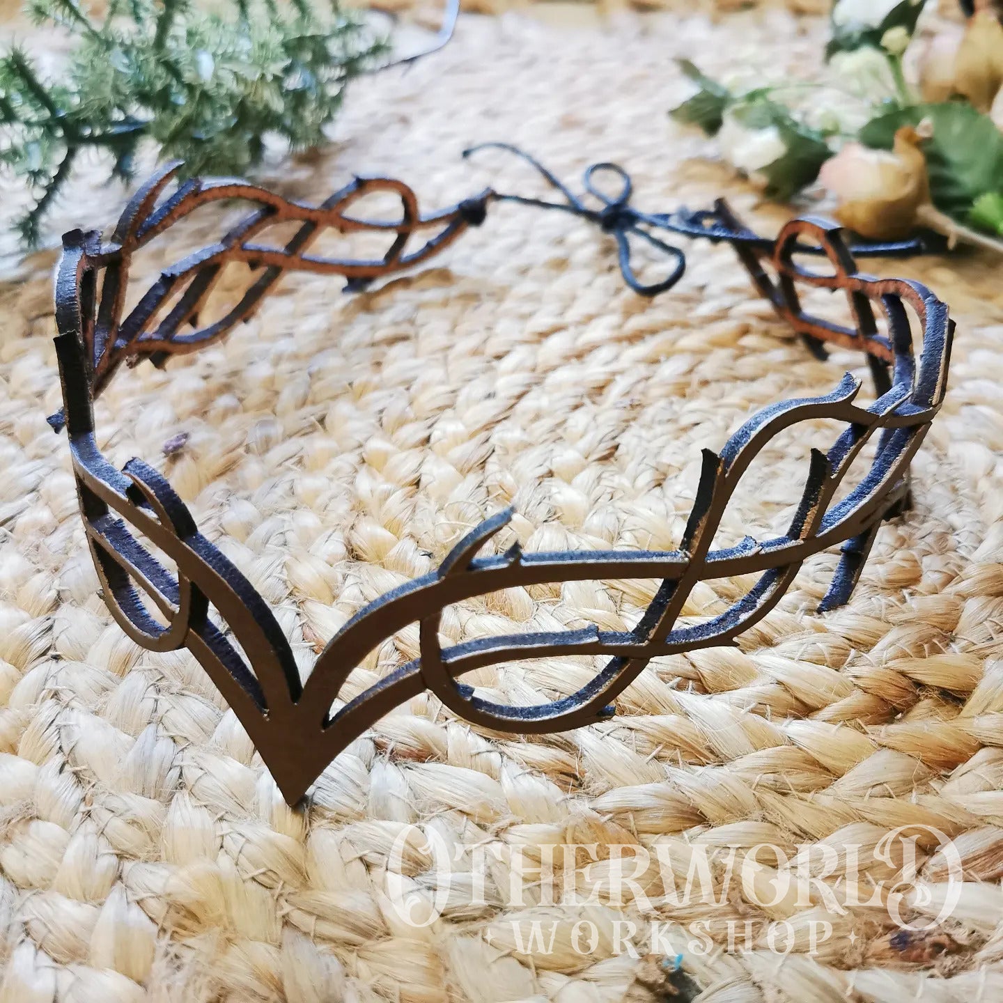 Leather Vine Thorn Crown Headpiece | *Preorder*