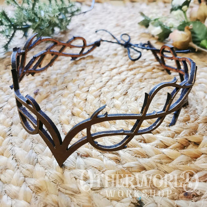Leather Vine Thorn Crown Headpiece | *Preorder*