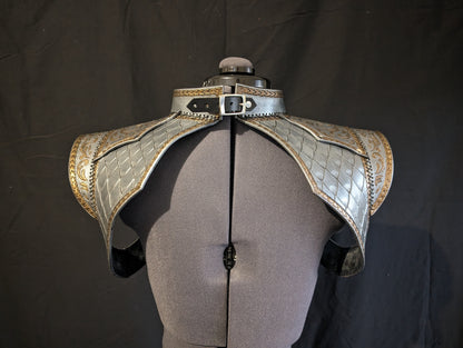 Leather Dragonrider Shoulder Mantle