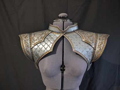 Leather Dragonrider Shoulder Mantle