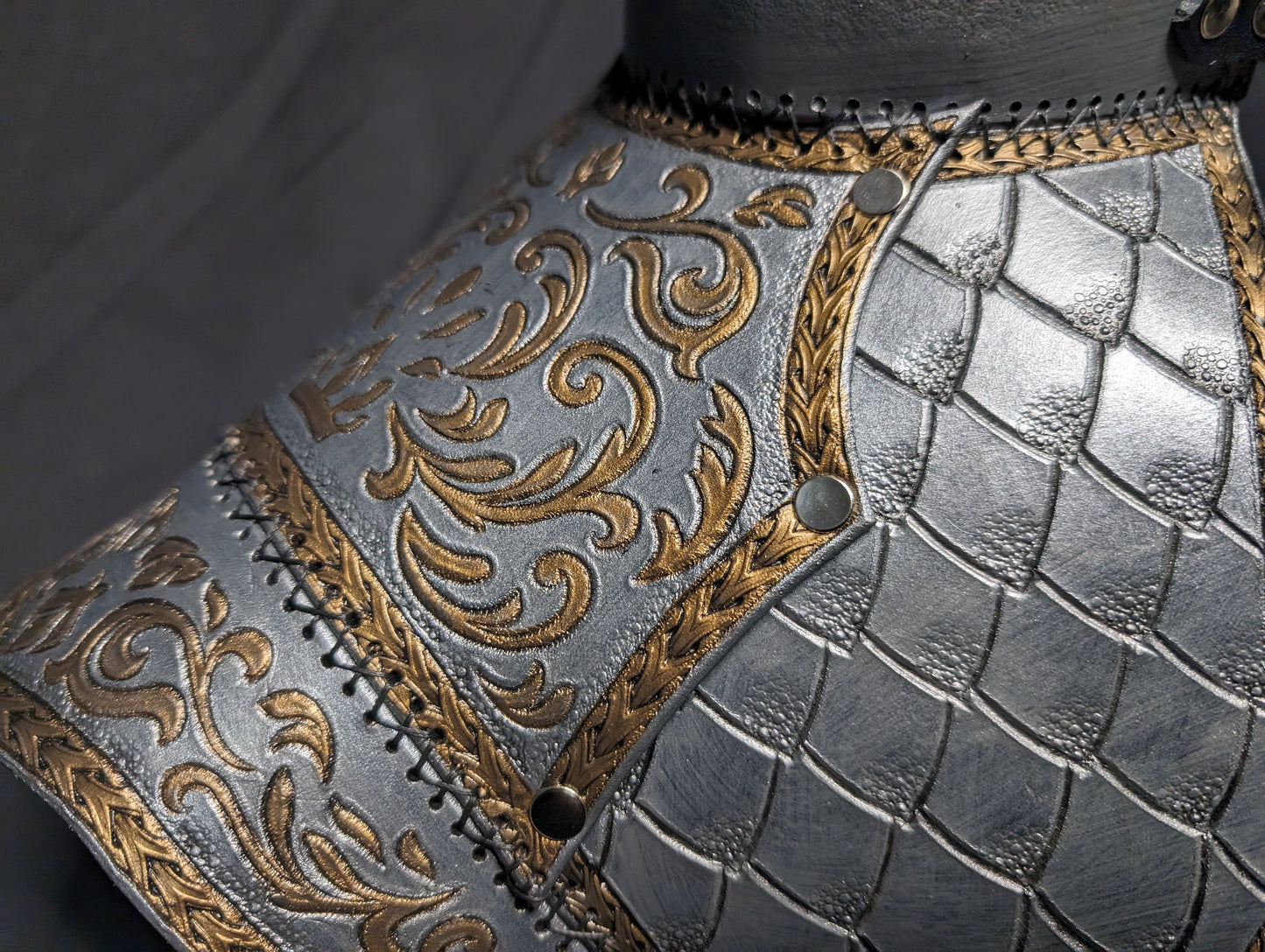 Leather Dragonrider Shoulder Mantle