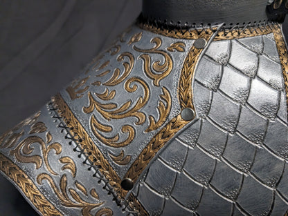 Leather Dragonrider Shoulder Mantle