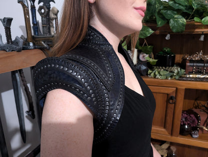 Leather Bolero Shoulder Mantle