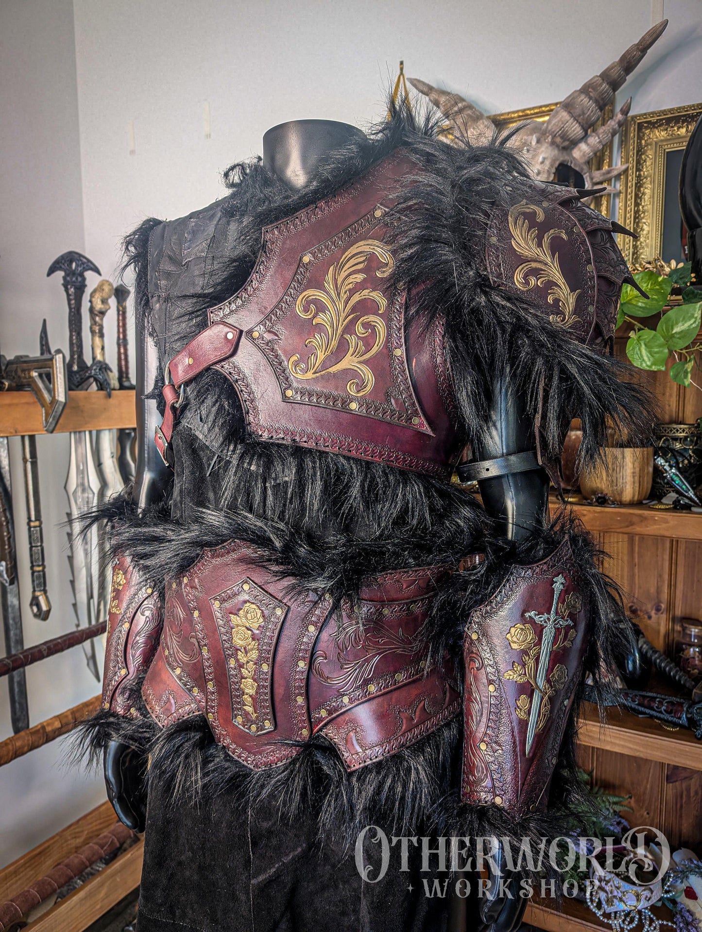 Leather Barbarian Armor Set