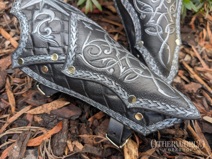 Leather Celestial Dragonscale Bracers Set