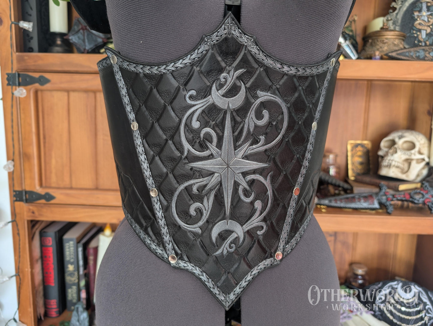 Leather Dragonscale Waist Belt