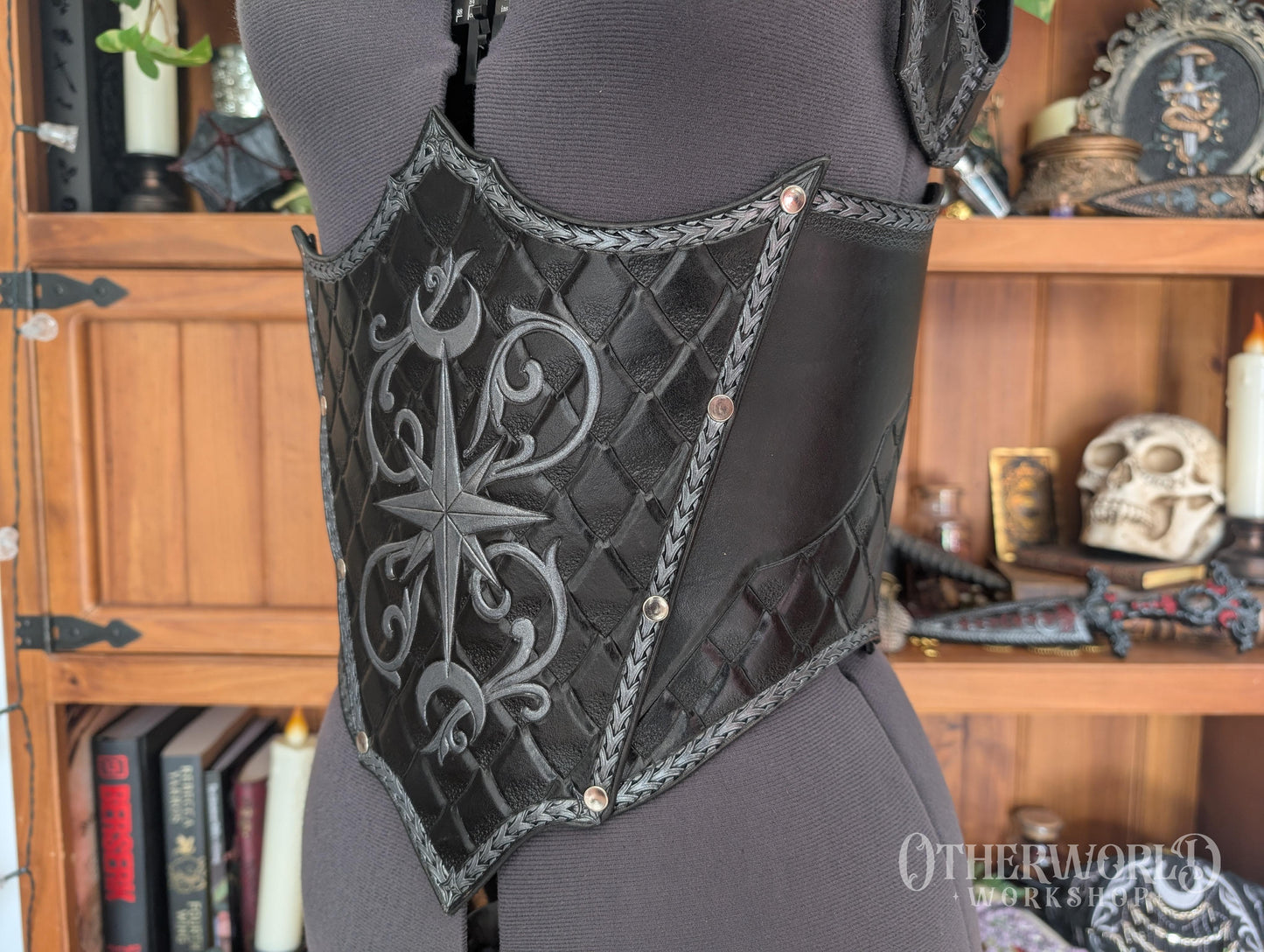 Leather Dragonscale Waist Belt