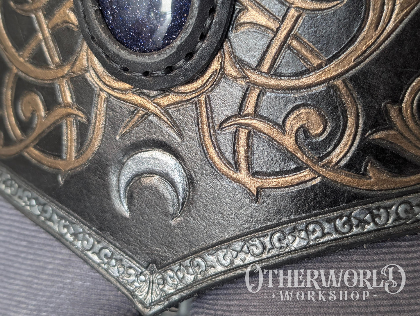 Leather Celestial Waist Belt | XS