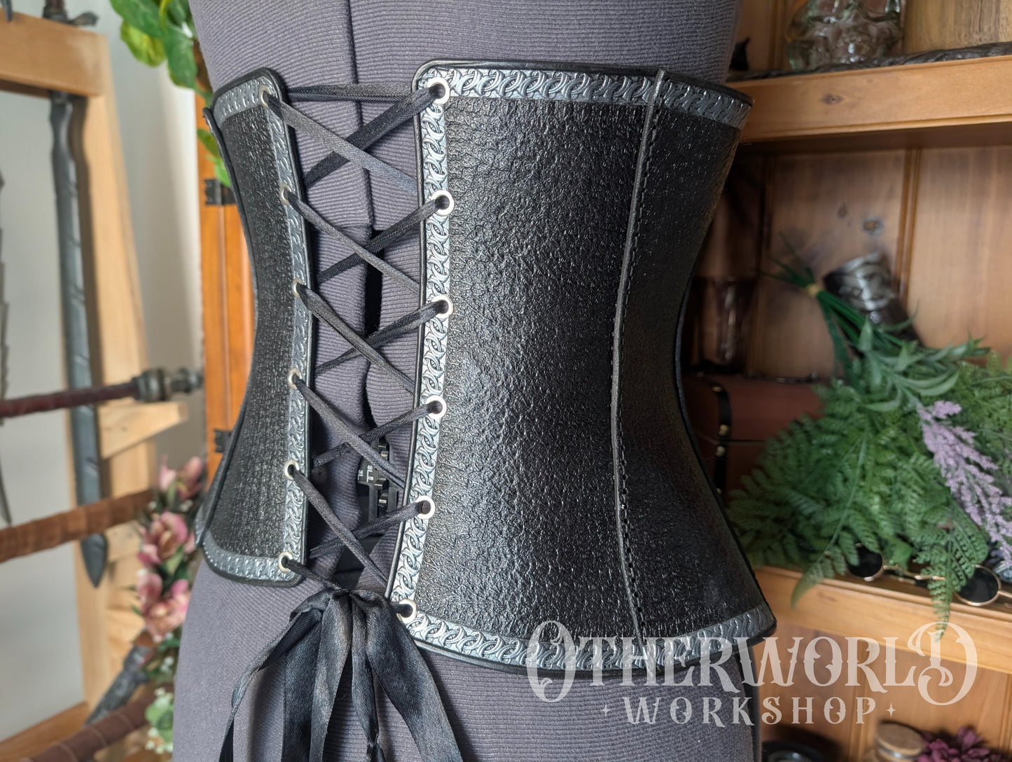 Leather Baroque Underbust Corset