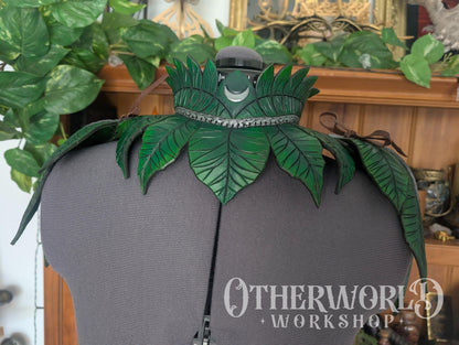 Leather Leaf Shoulder Mantle