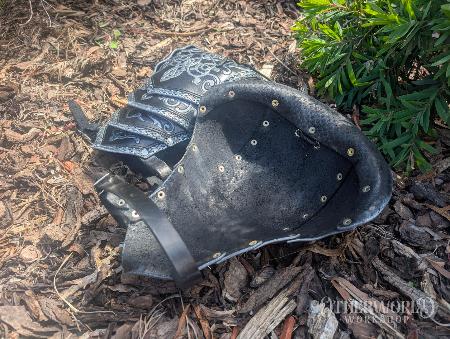 Leather Celtic Pauldrons Set