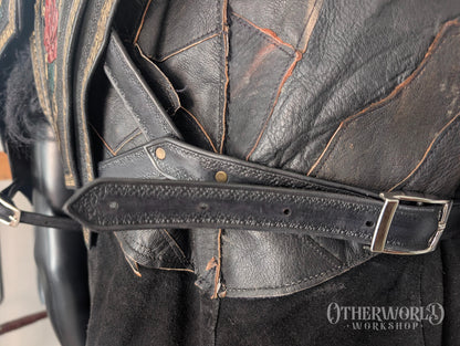 Leather Rose Shoulder Pauldron & Demi Chestpiece