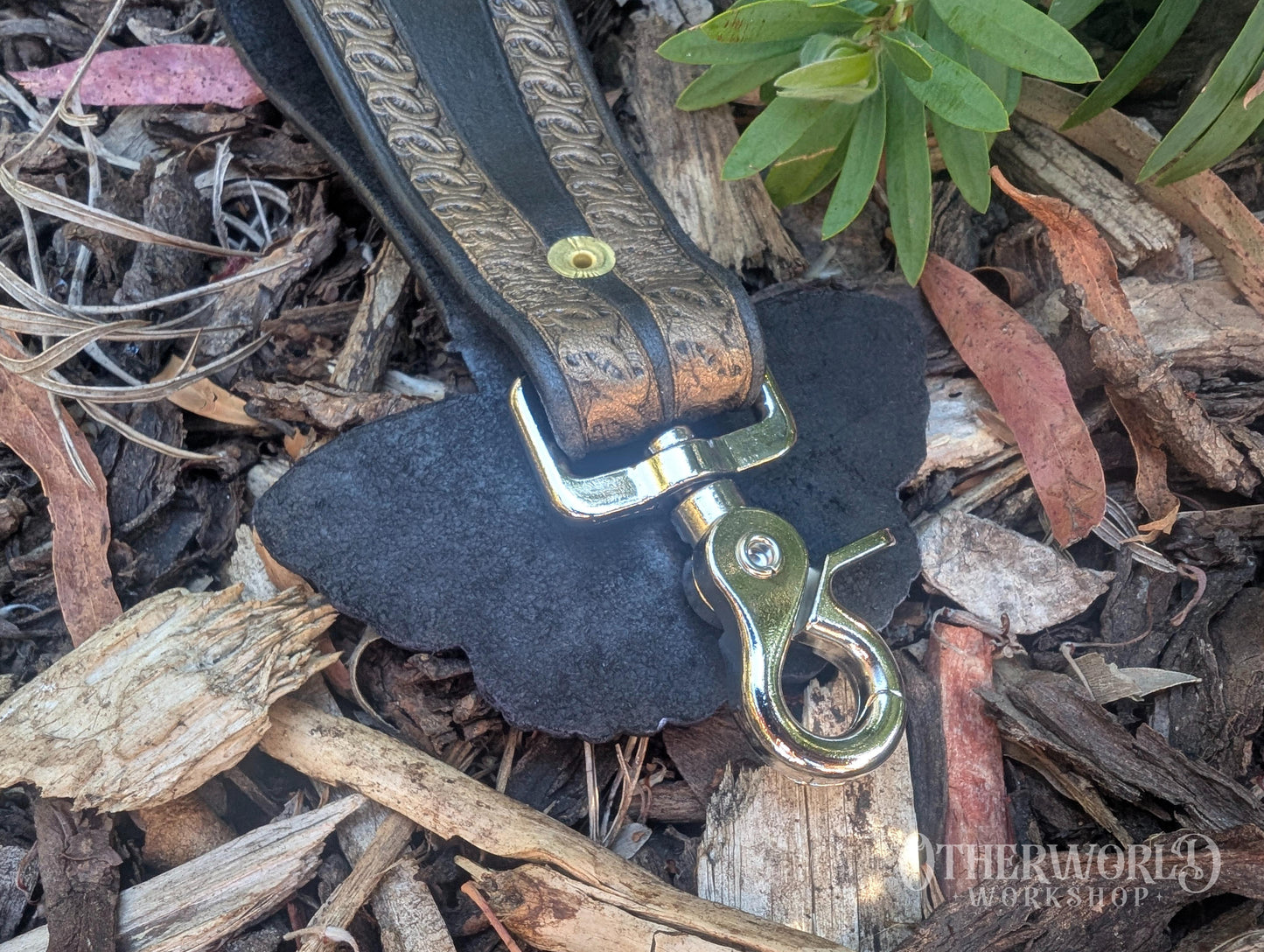 Leather Luna Butterfly Belt Clip