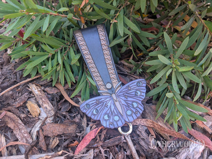 Leather Luna Butterfly Belt Clip