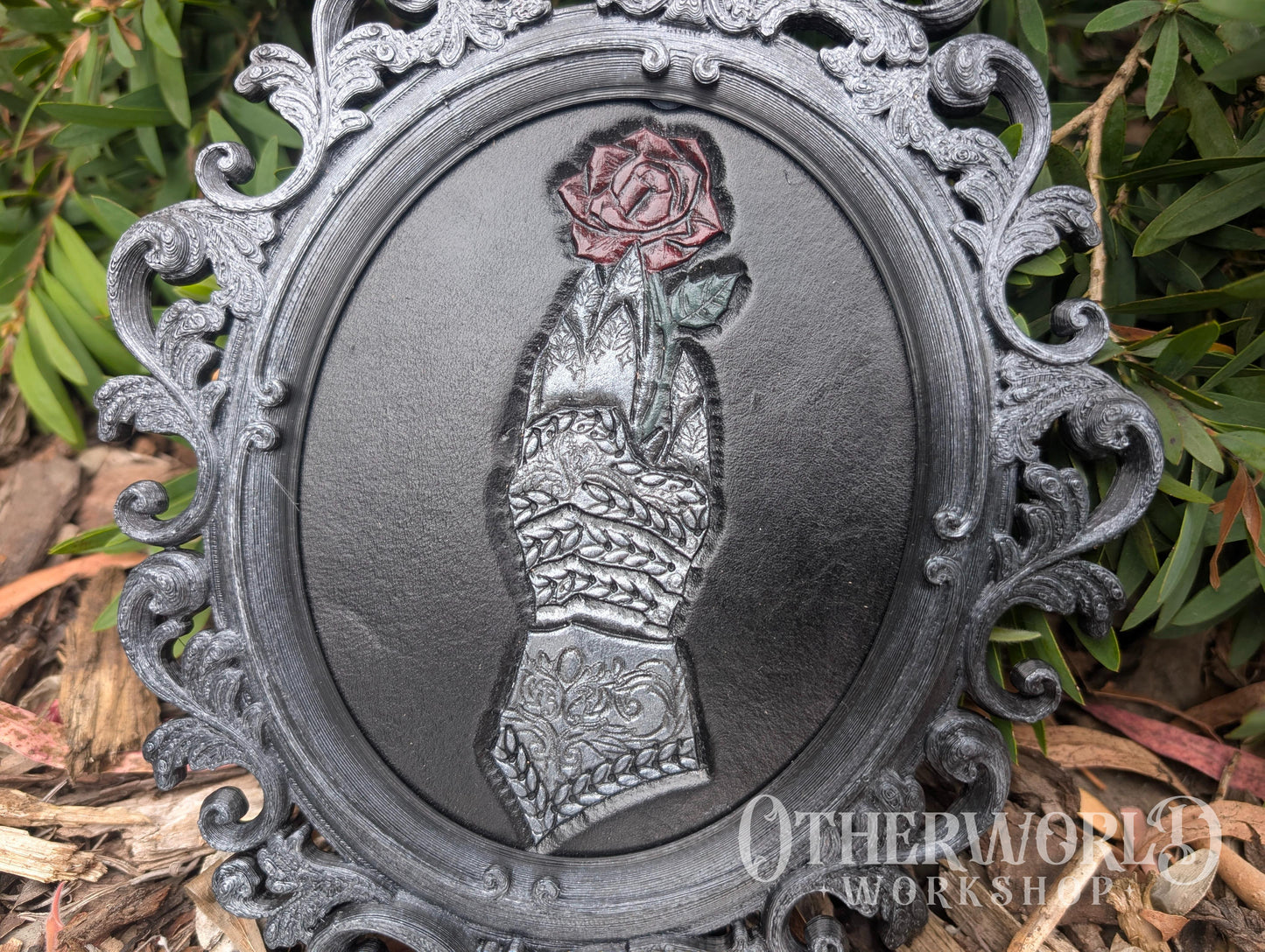 Leather Gauntlet Art Frame | Medium