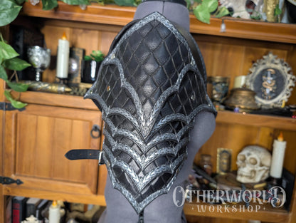 Leather Dragonscale Single Pauldron Harness