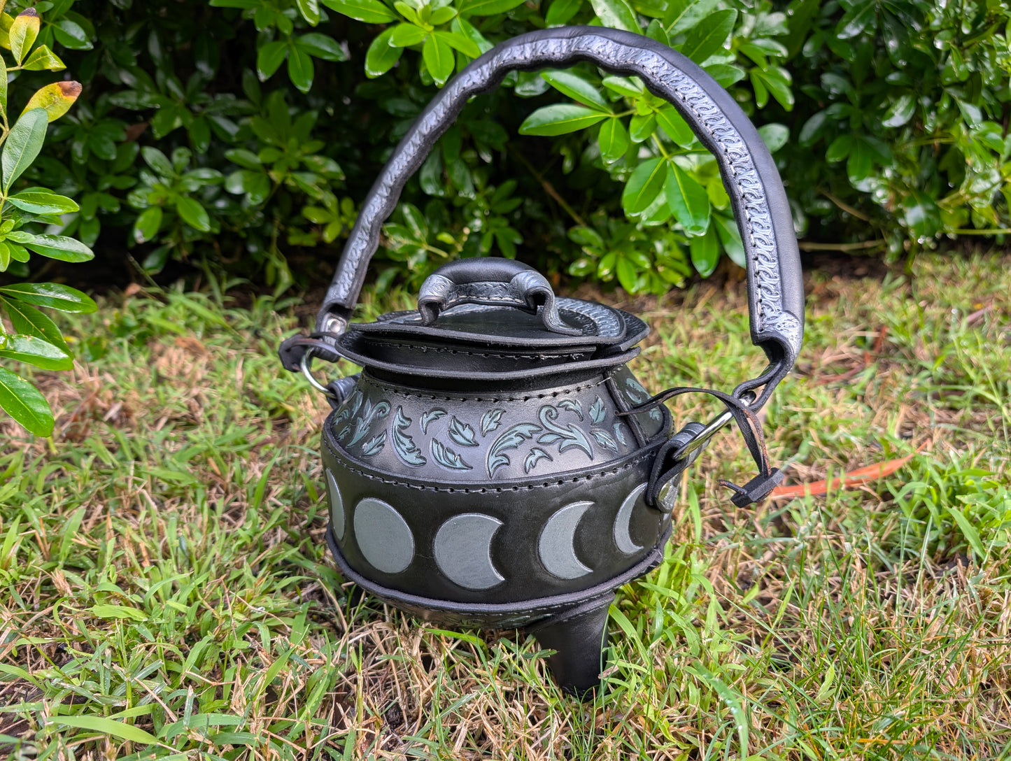 Leather Cauldron Bag