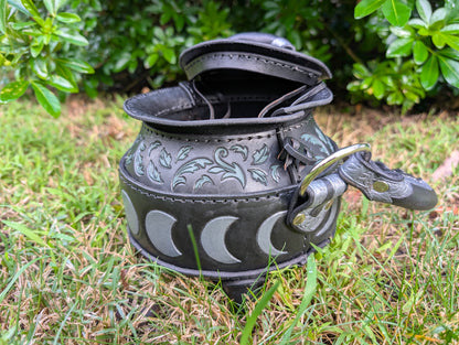Leather Cauldron Bag