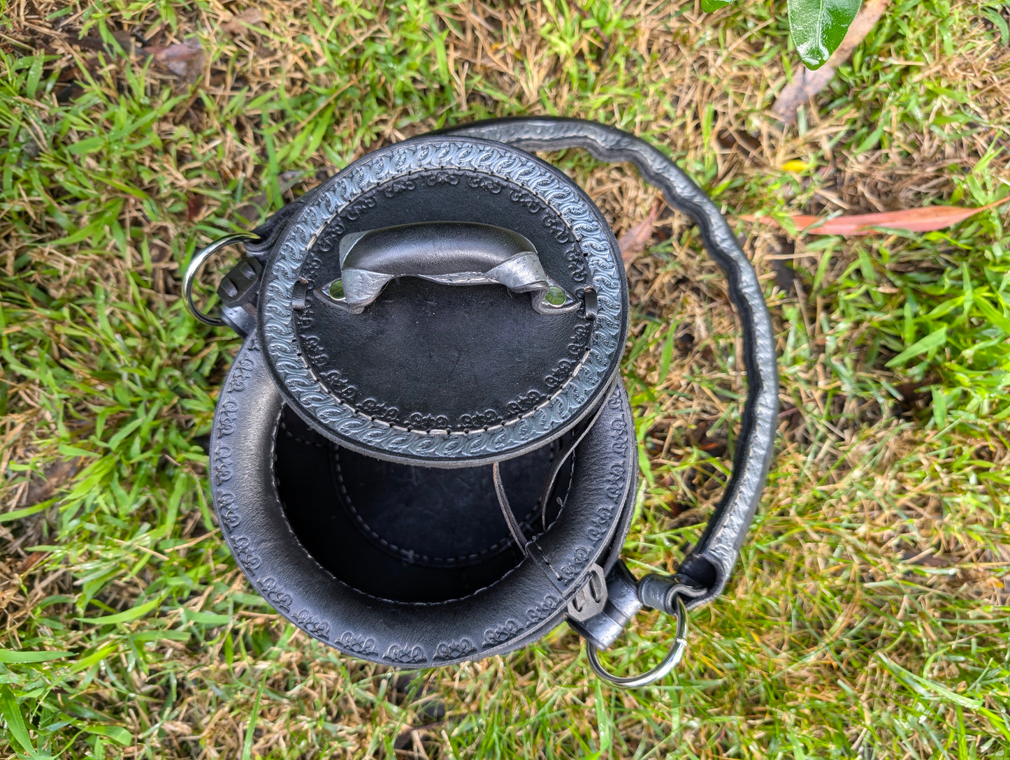 Leather Cauldron Bag