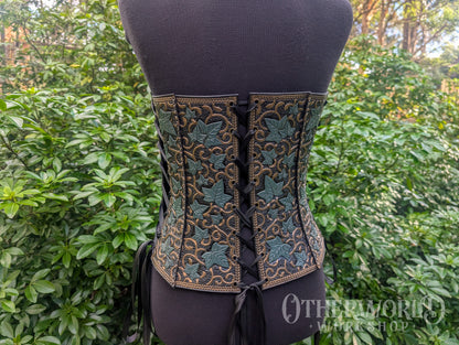 Leather Midnight Ivy Overbust Corset