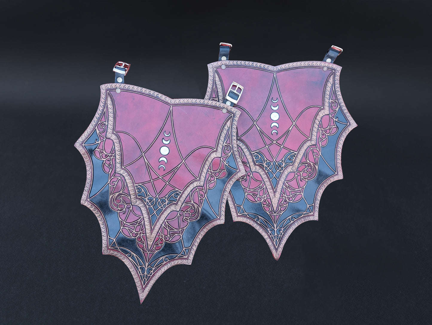 Leather Bloodstained Tassets Set
