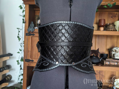 Leather Dragonscale Waist Belt | *Preorder*