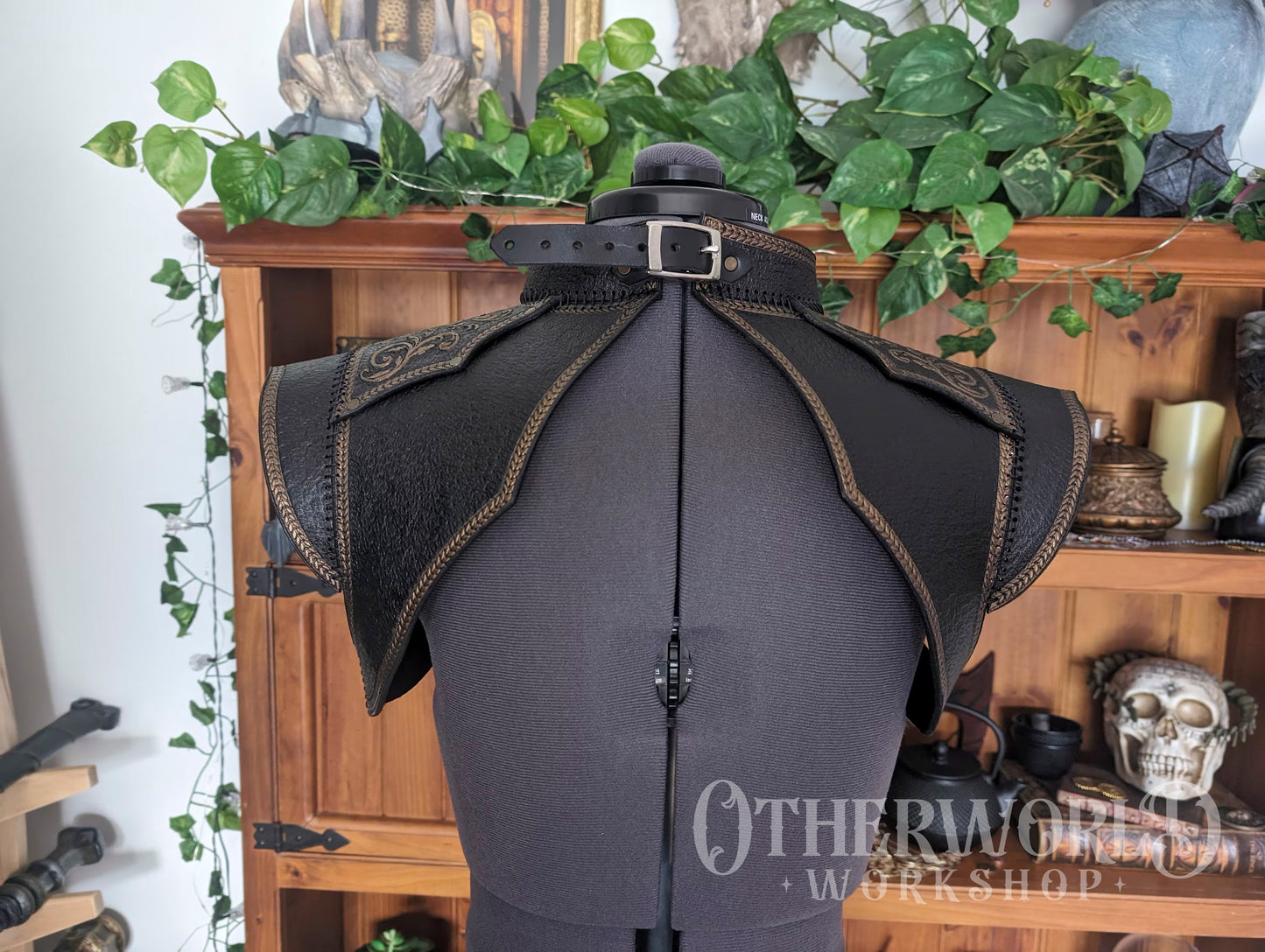 Leather Enchantress Shoulder Mantle | *Preorder*