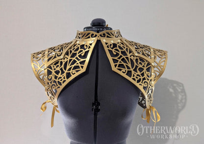 Leather Vine Thorn Shoulder Mantle | *Preorder*