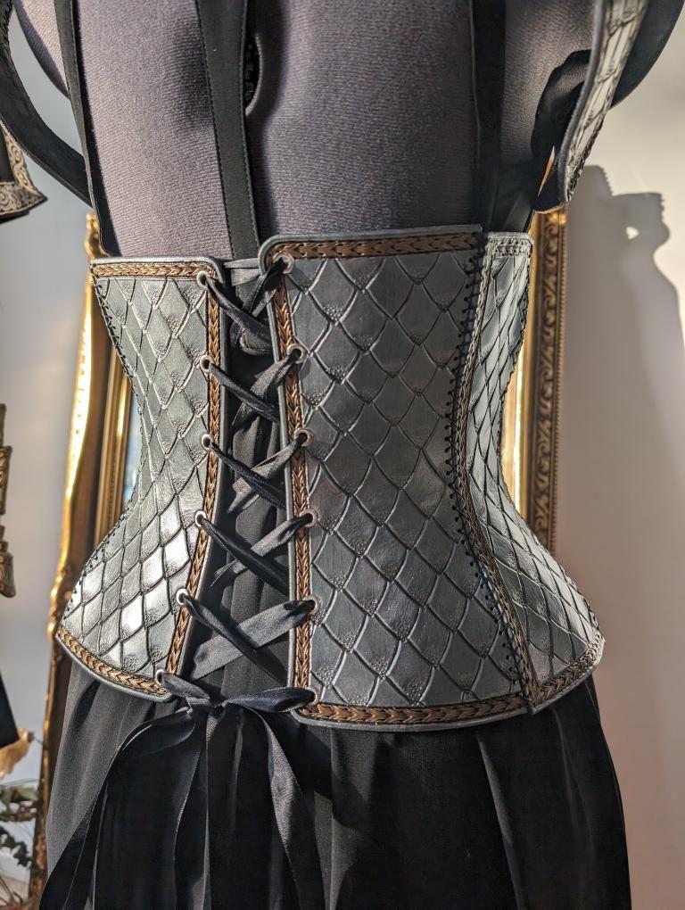Leather Dragonrider Underbust Corset
