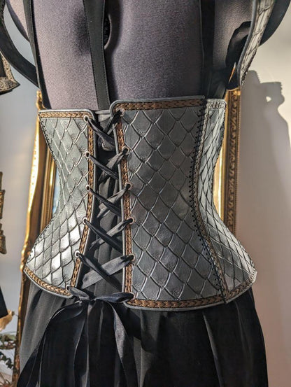 Leather Dragonrider Underbust Corset