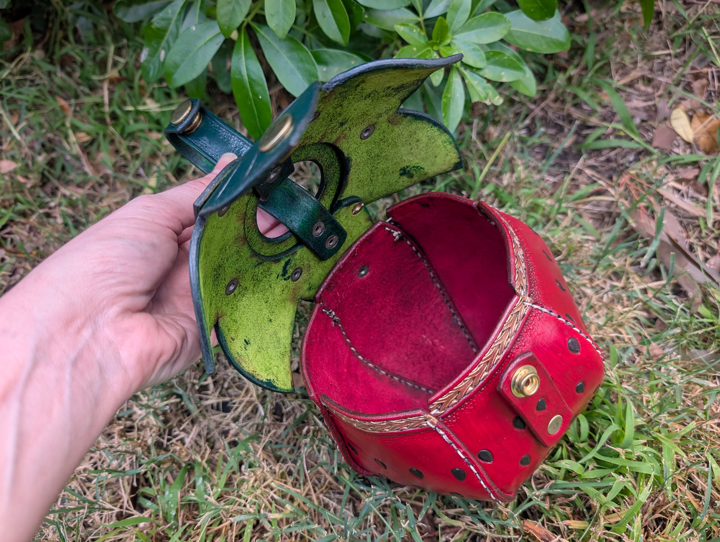 Leather Strawberry Bag