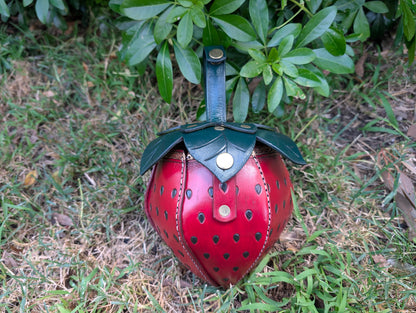 Leather Strawberry Bag