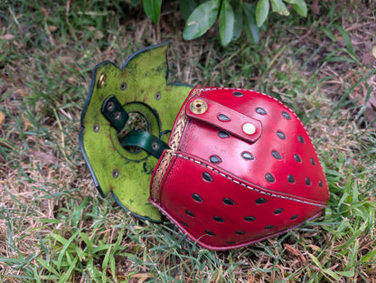 Leather Strawberry Bag