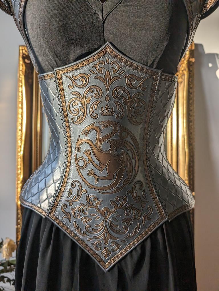 Leather Dragonrider Underbust Corset
