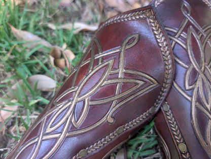 Leather Elven Bracers Set