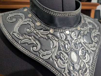 Leather Baroque Gorget Neckpiece