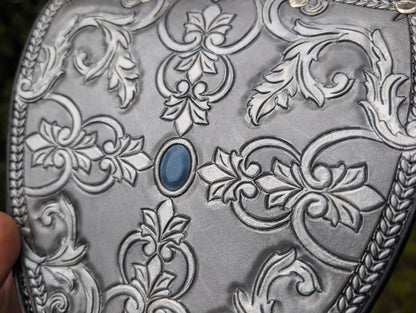 Leather Metallic Shield Bag - Dragons