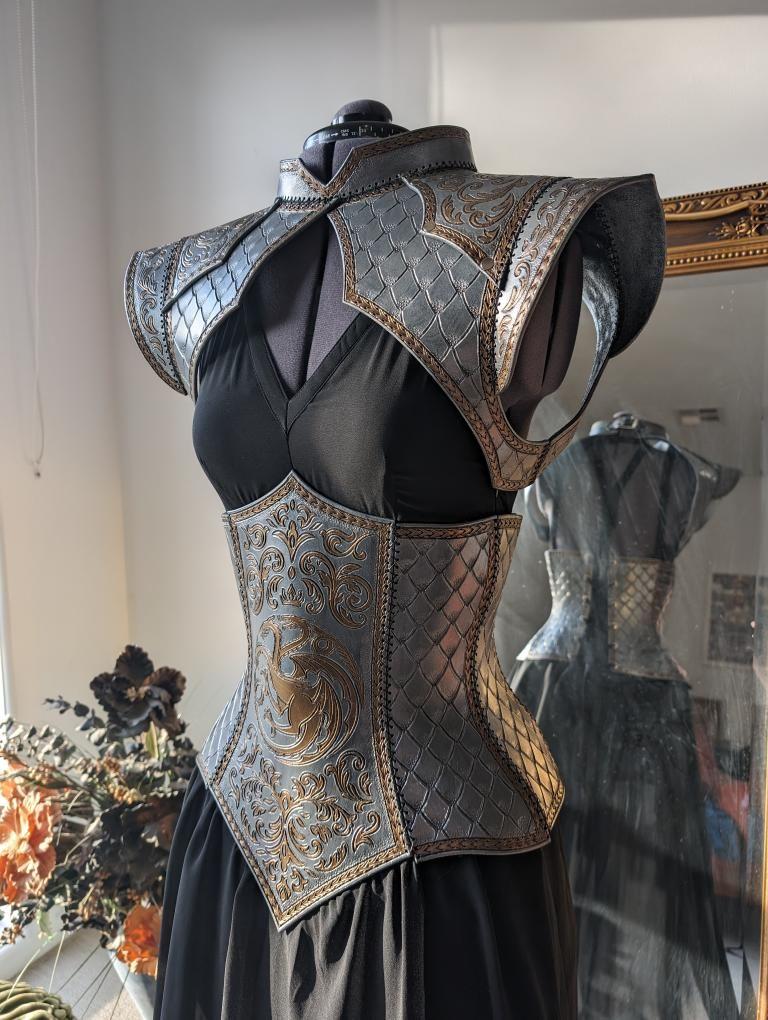 Leather Dragonrider Underbust Corset